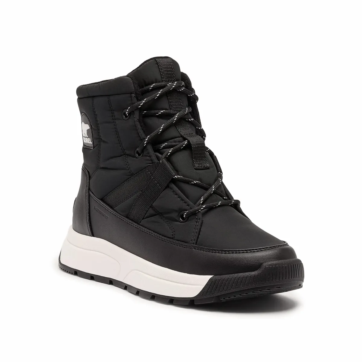 Move Comfort Airy Fit Sorel Women's Whitney III Mid Black/Sea Salt Waterproof