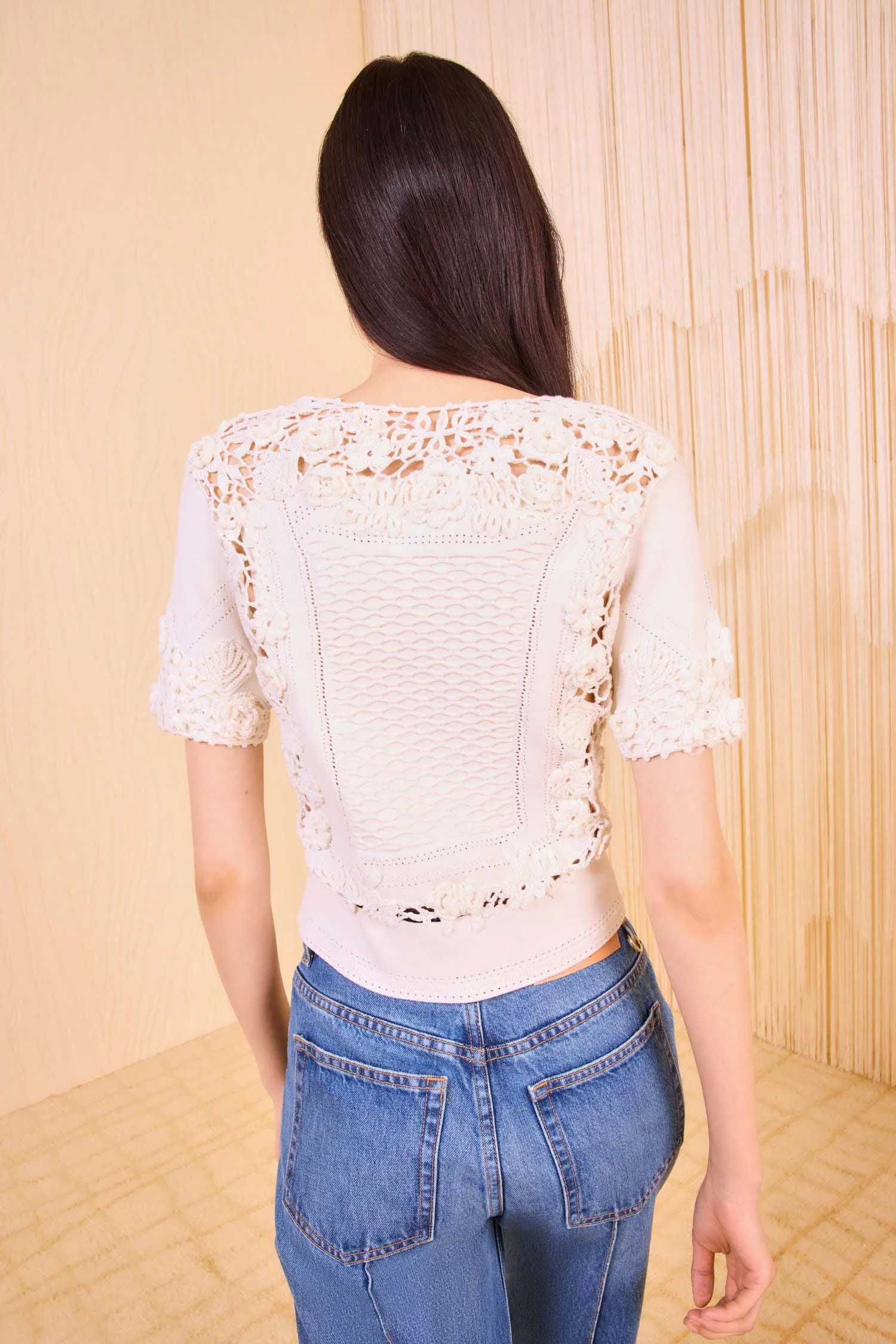 Stella Short Sleeve Knit Top - Pristine winter clothing Metal Core