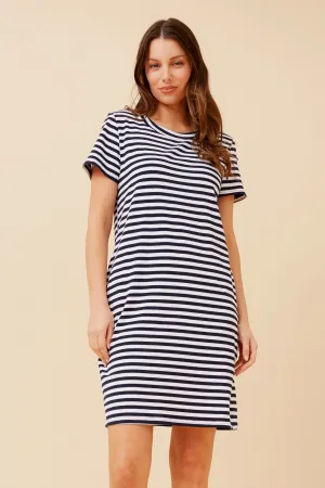 Lightweight Fabric Skin Hug FLORINDA STRIPE PRINT DRESS