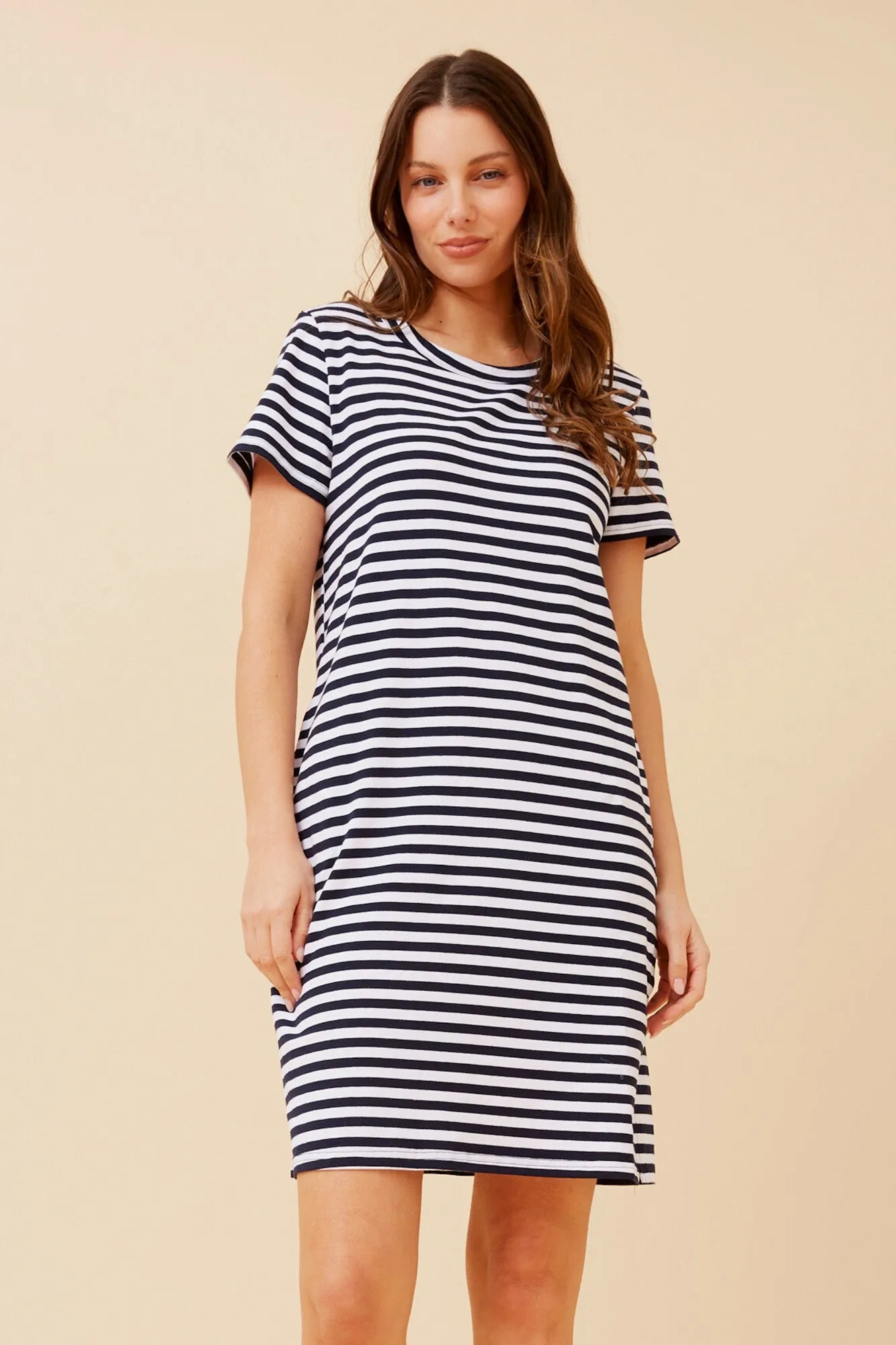 Fit Easy FLORINDA STRIPE PRINT DRESS