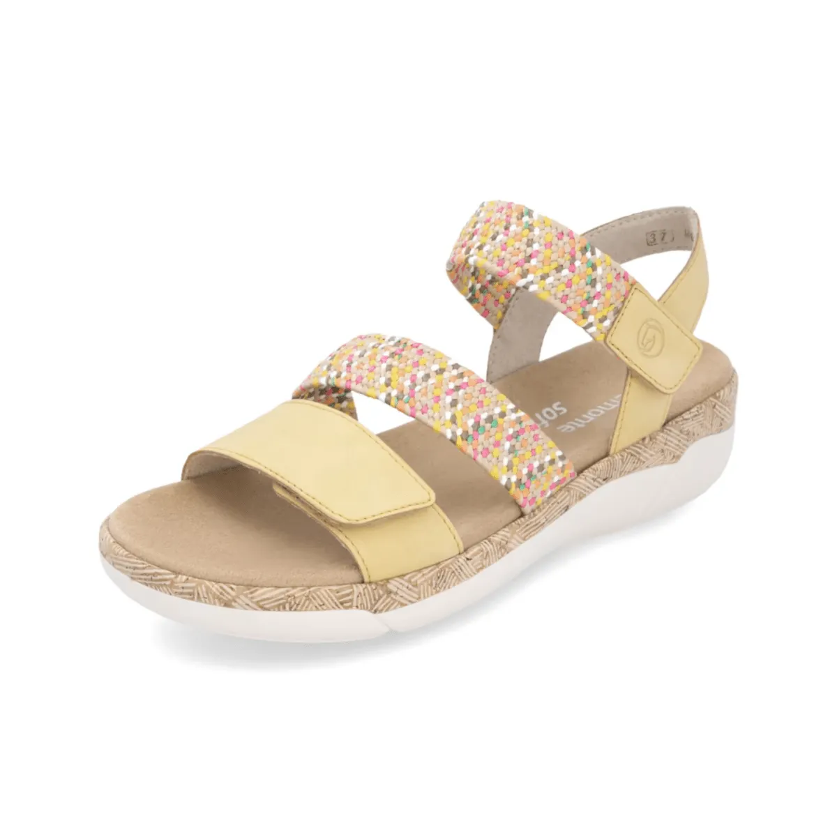 Support Feel Every Season Rieker Women's R6861-68 Jocelyn Yellow Multi Leather