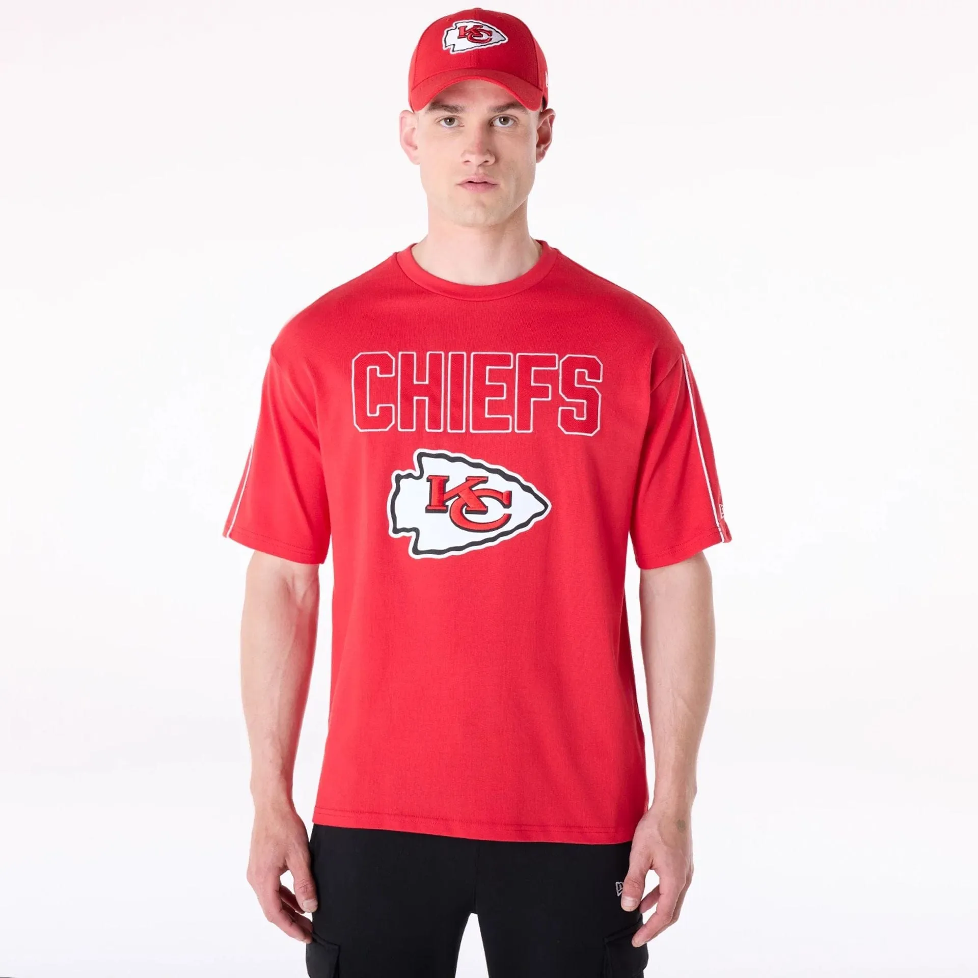 Kansas City Chiefs NFL Heritage Red Oversized T-Shirt homecoming