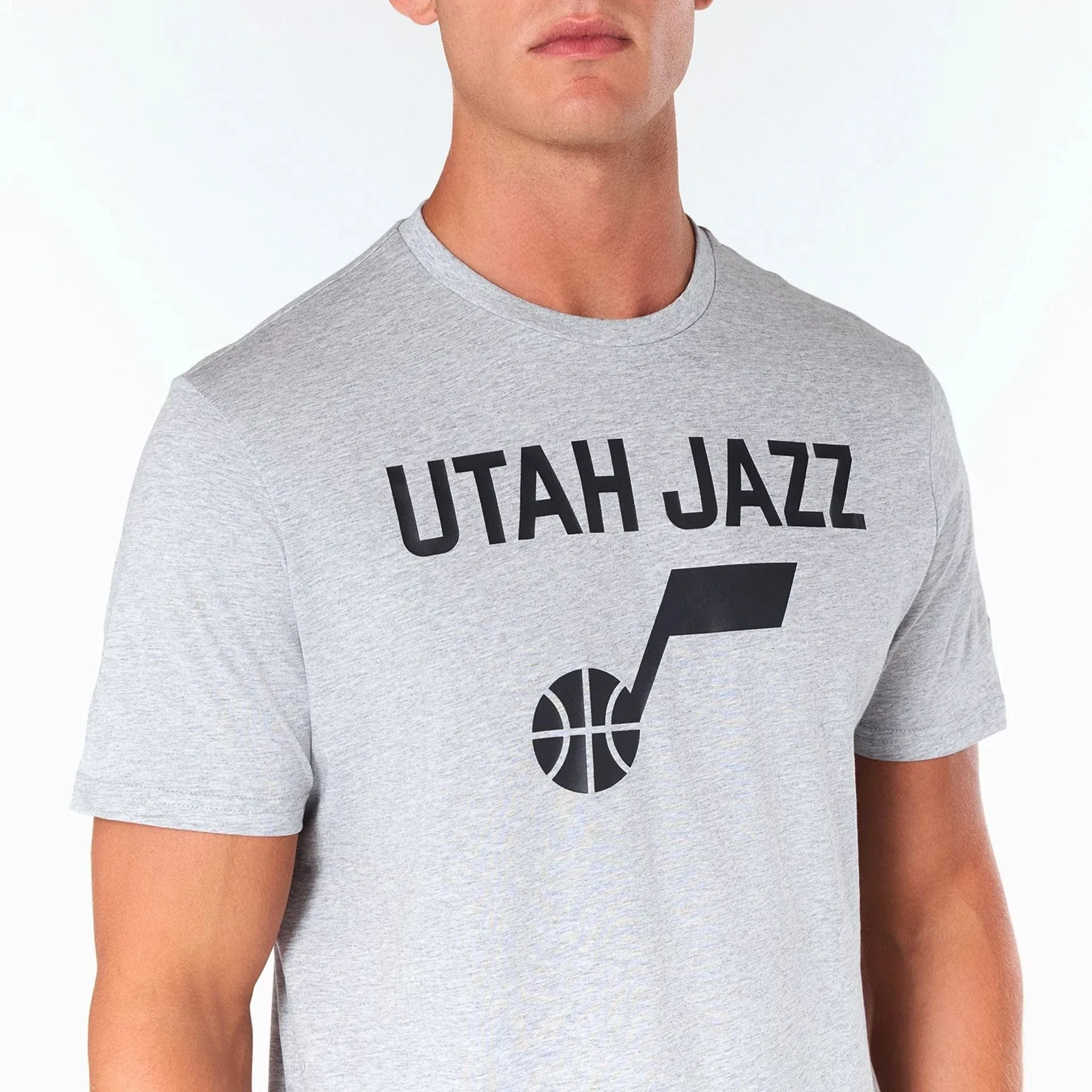 Comfy Waistband Utah Jazz NBA Grey T-Shirt
