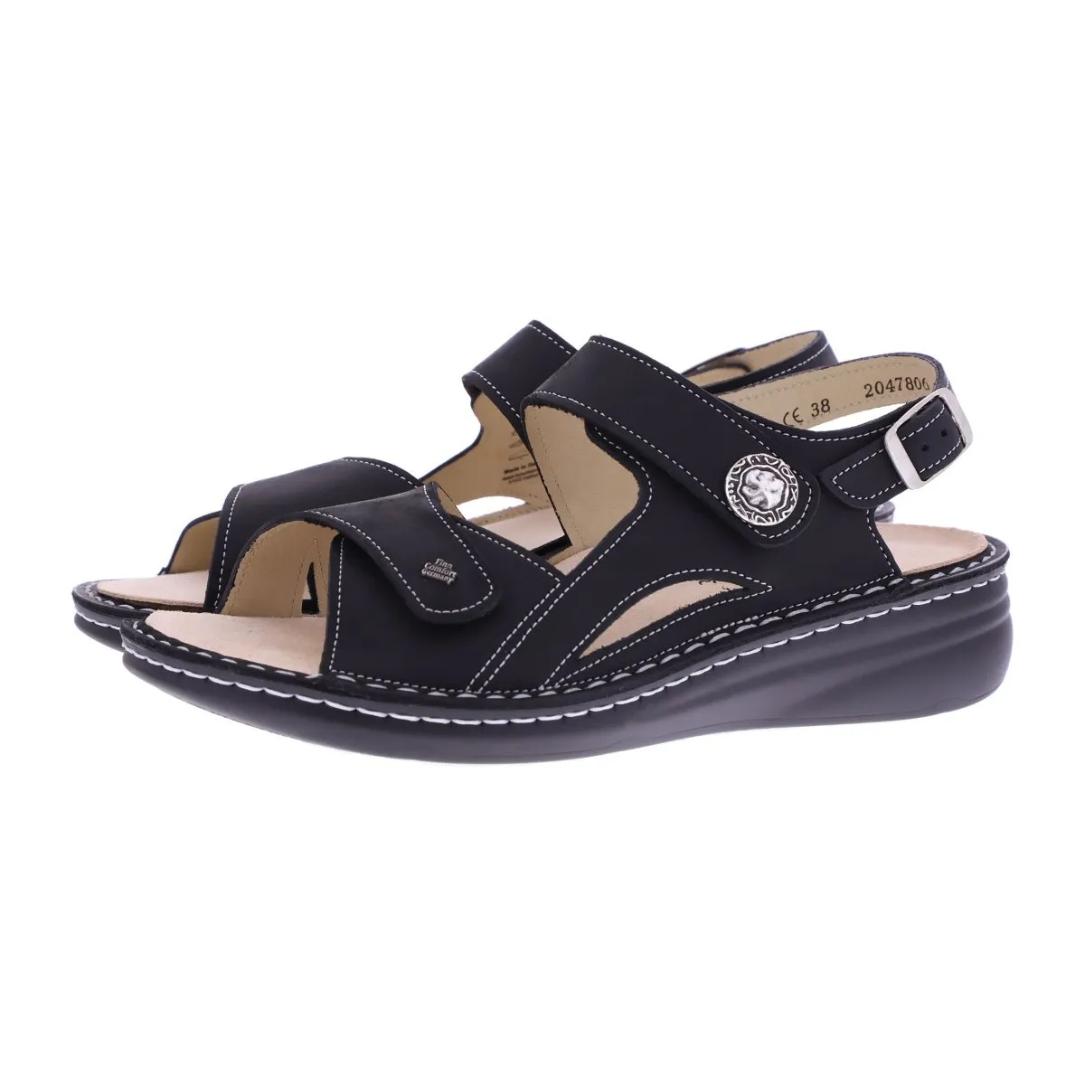 Luxe Look Finn Comfort Women's Barbuda Black Nubuck