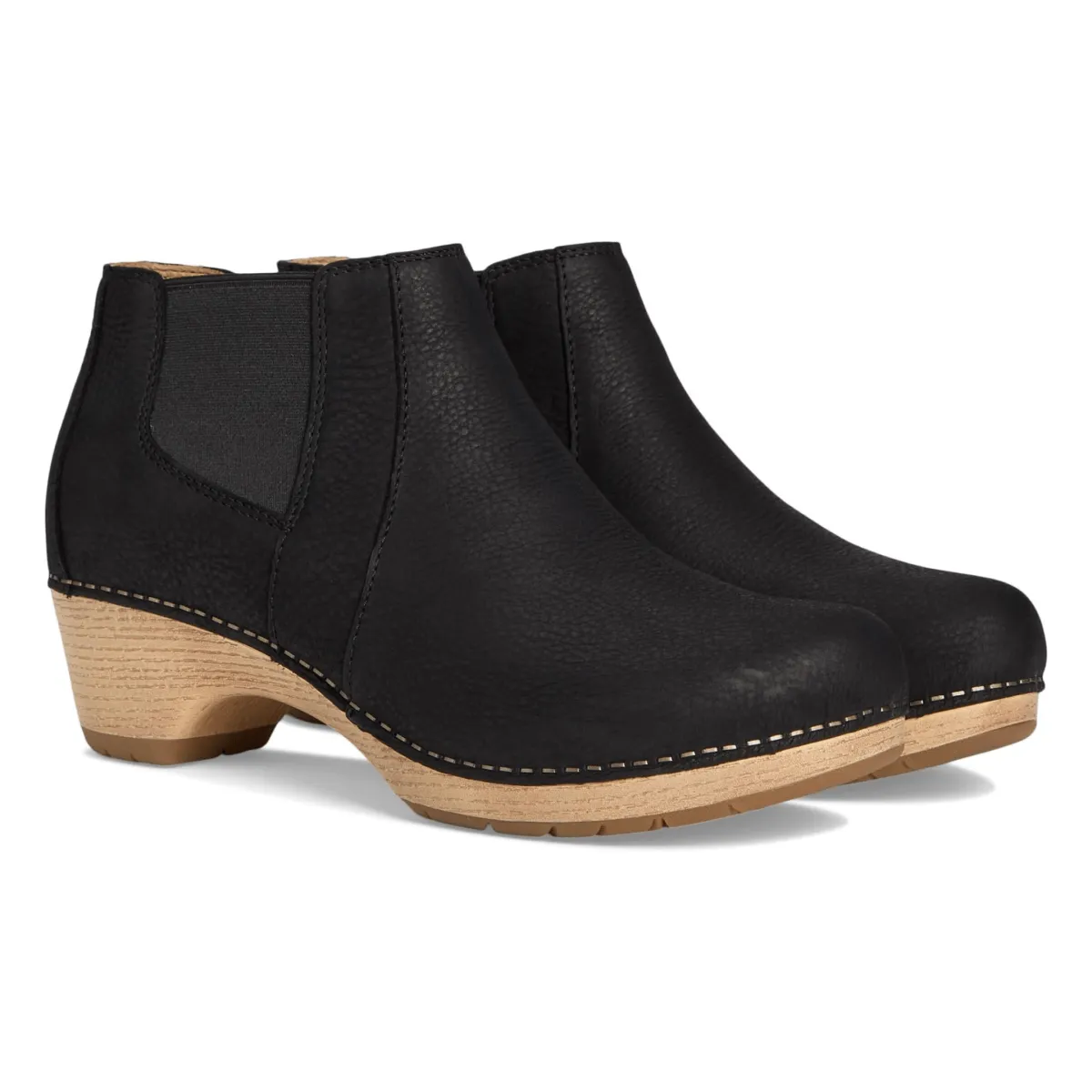 Collapsible Heel Dansko Women's Lane Black Milled Nubuck
