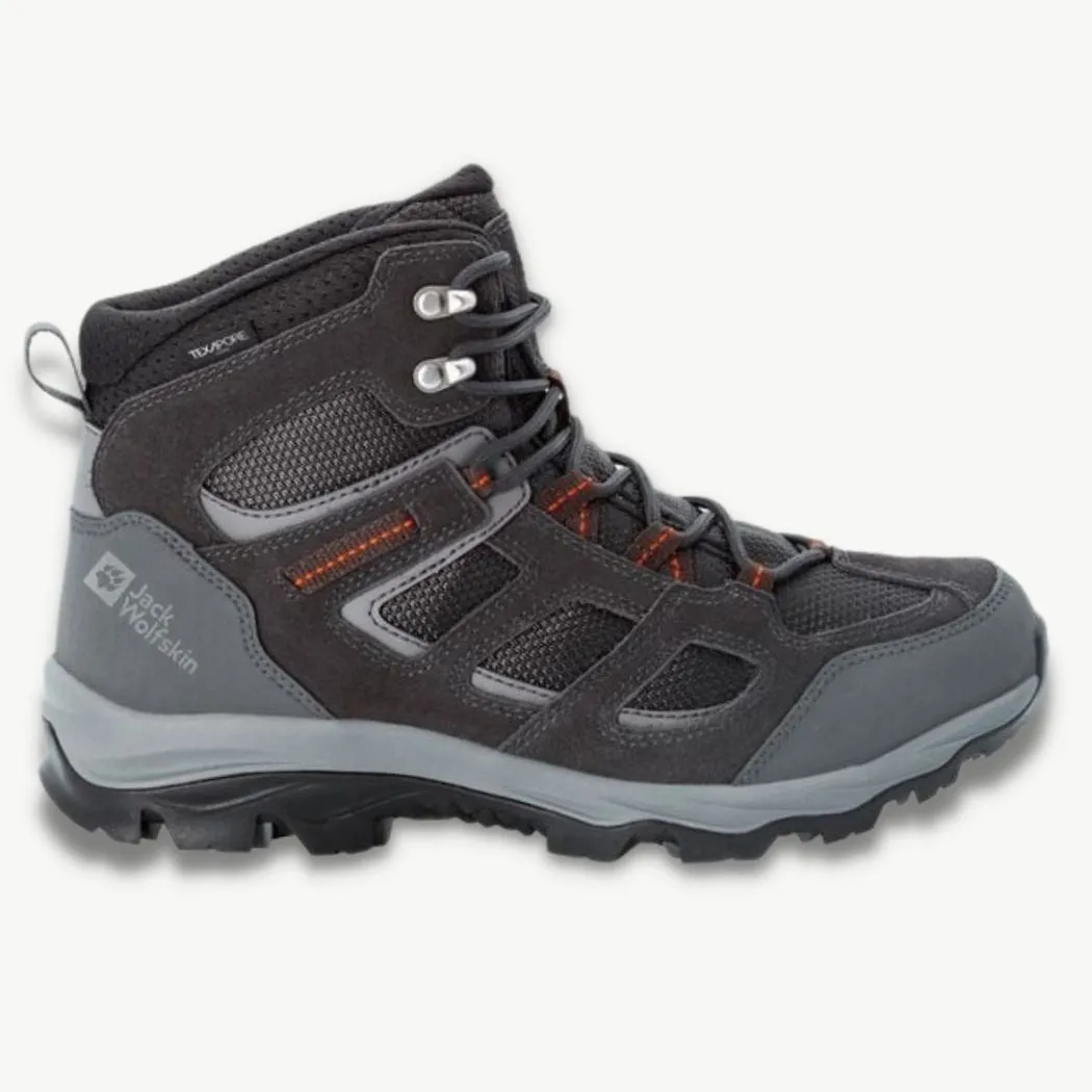 jack wolfskin Vojo 3 Texapore Mid Men's Waterproof Hiking Shoes Bounce Recovery Foam running in a frozen waterfall area shoes