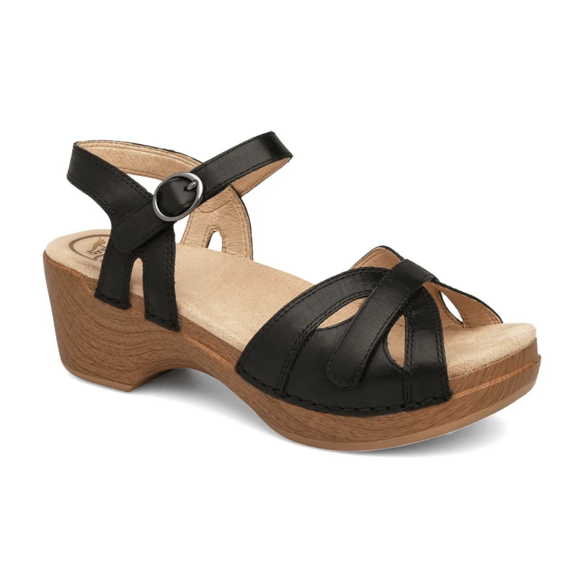 Dansko Women's Season Black Full Grain Leather Cushion Base