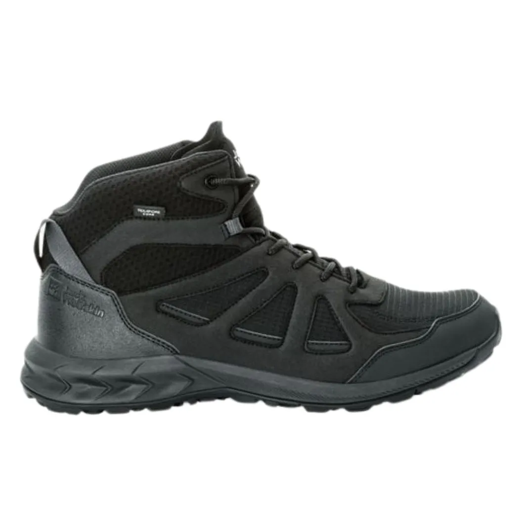 jack wolfskin Woodland 2 Texapore Mid Men's Waterproof Hiking Shoes running in the rain shoes
