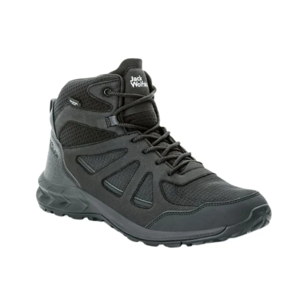 jack wolfskin Woodland 2 Texapore Mid Men's Waterproof Hiking Shoes StreamlinedDesign treadmill training shoe use