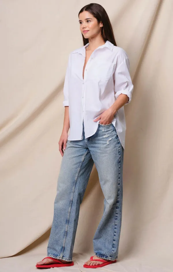 Casual Bottoms Stylish Fashion Sur La Mer Oversized Shirt