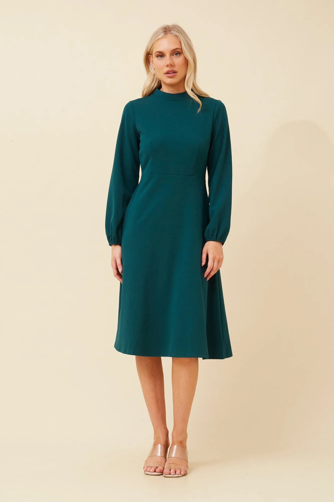 NoiseFreeFabric JOVIENNE SOLID MIDI DRESS