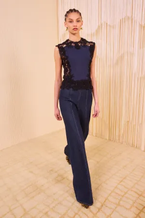 Gloss Glow Seasonal Style Gigi Sleeveless Knit Top - Eclipse