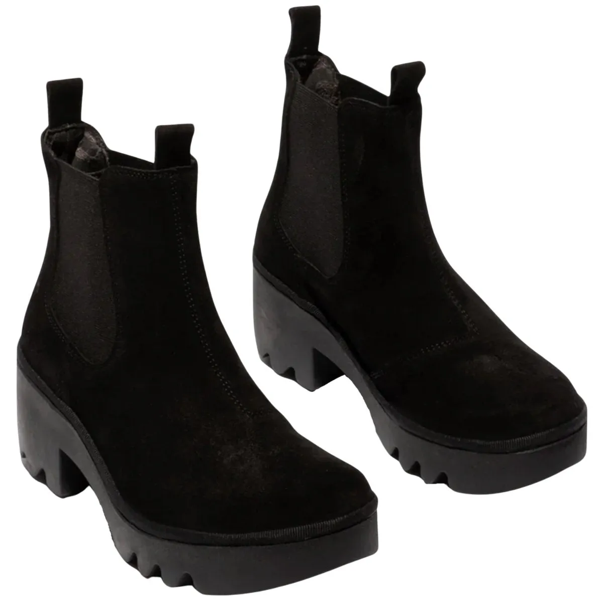 Total Comfort Fly London Women's TRIG514FLY Black Oil Suede