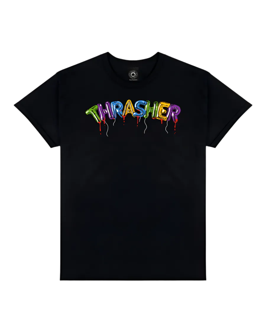 Trend Glow TagFreeDesign THRASHER BALLOONS T-SHIRT (BLACK)