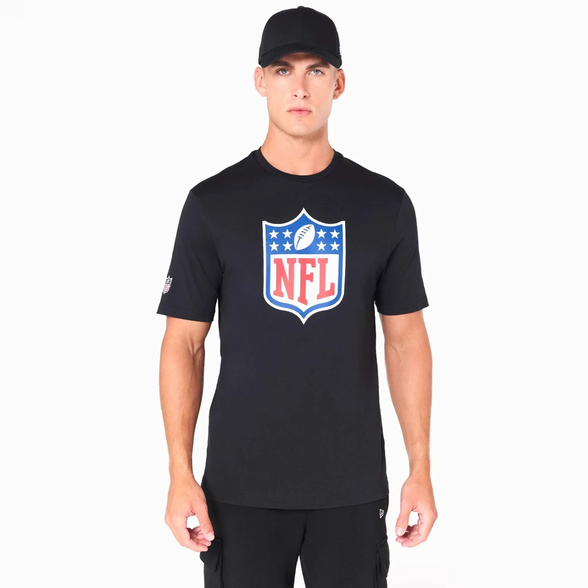 casual outing Stylish Layer Look NFL Shield Logo NFL Black T-Shirt