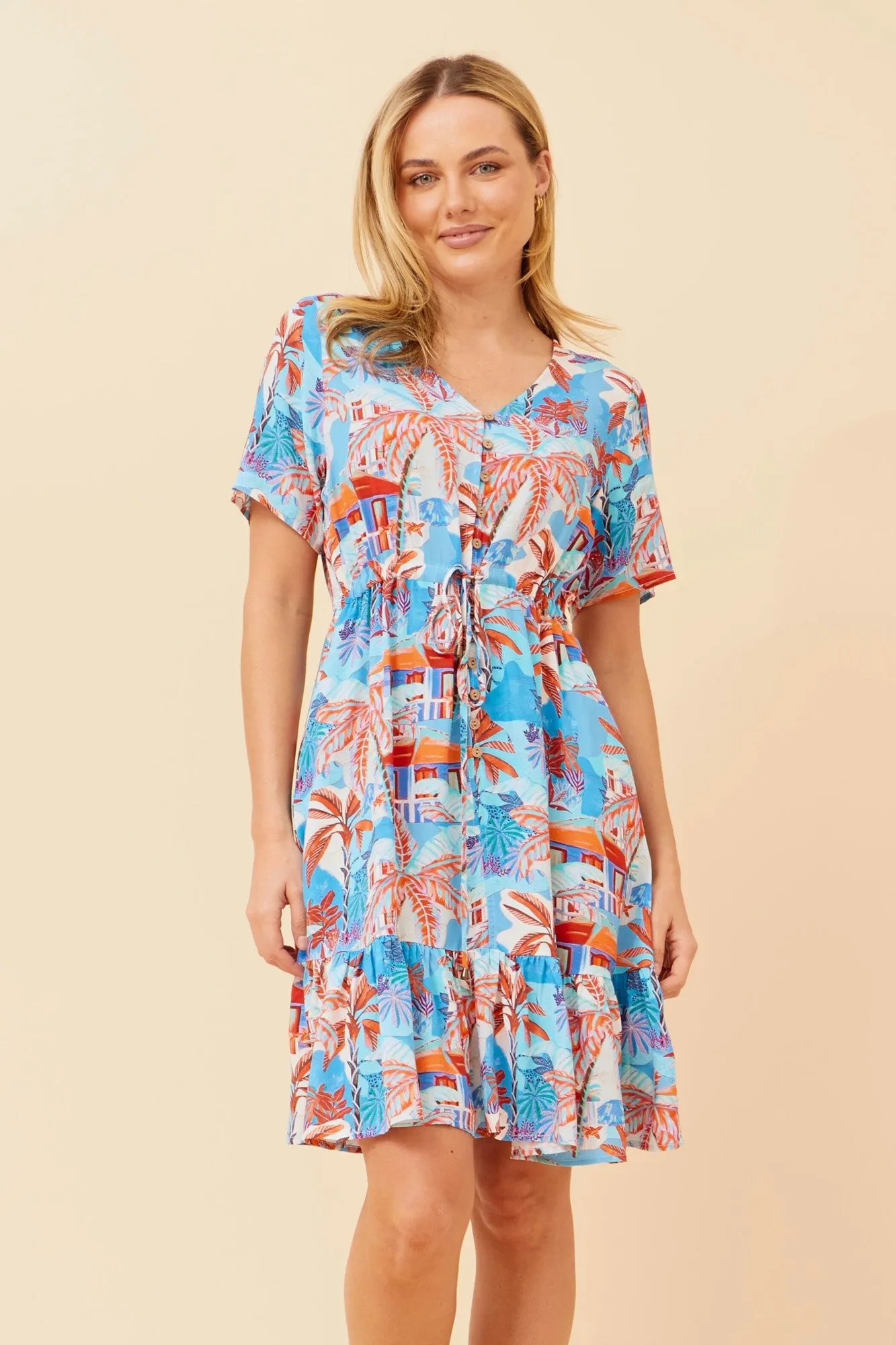Fashion Mix JAEL TROPICAL PRINT DRESS