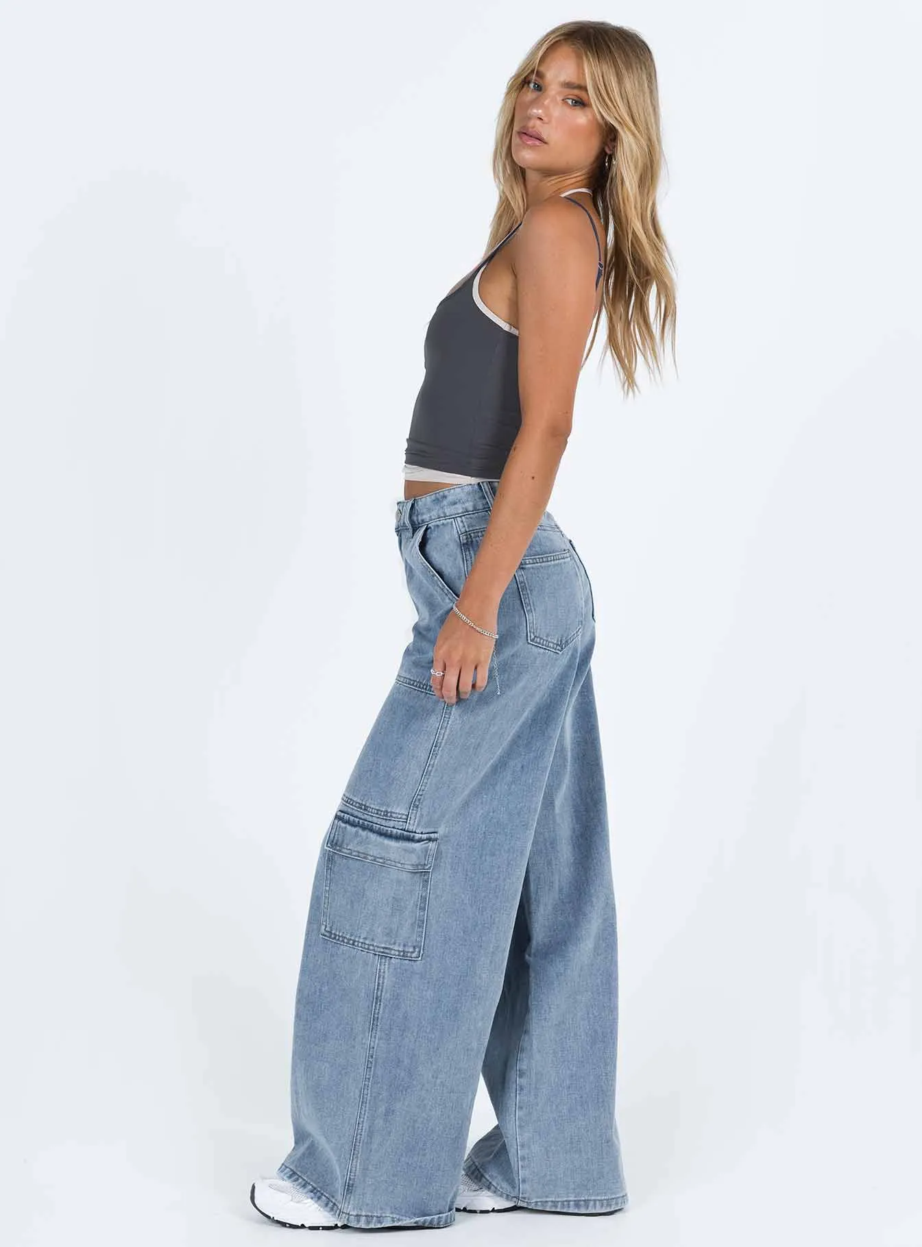 Tamba Cargo Jeans Denim Smart Casual Spring Mood Formal Night Out Daily Wear