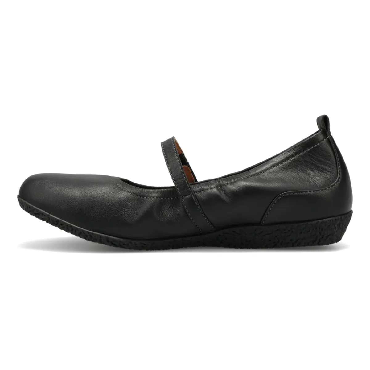 Taos Women's Babble Black Leather Smooth Surface Slip In