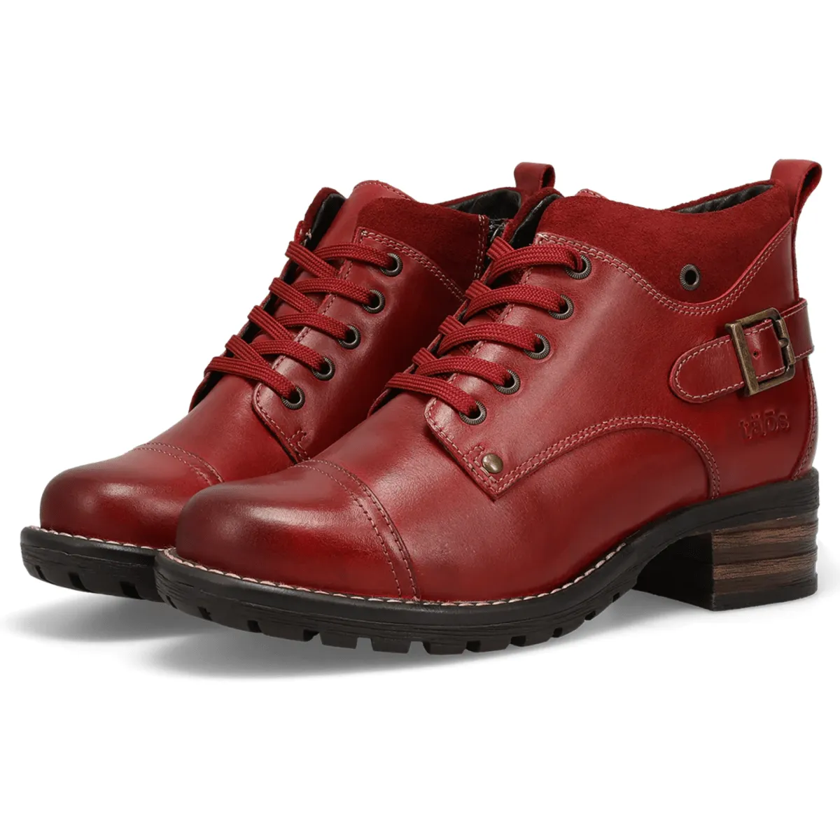 Taos Women's Mini Crave Red Leather Performance Fit