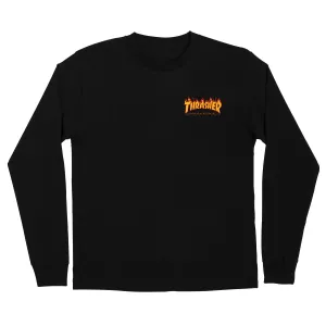 ReinforcedHems High End SANTA CRUZ x THRASHER FLAME DOT L/S TSHIRT (BLACK)
