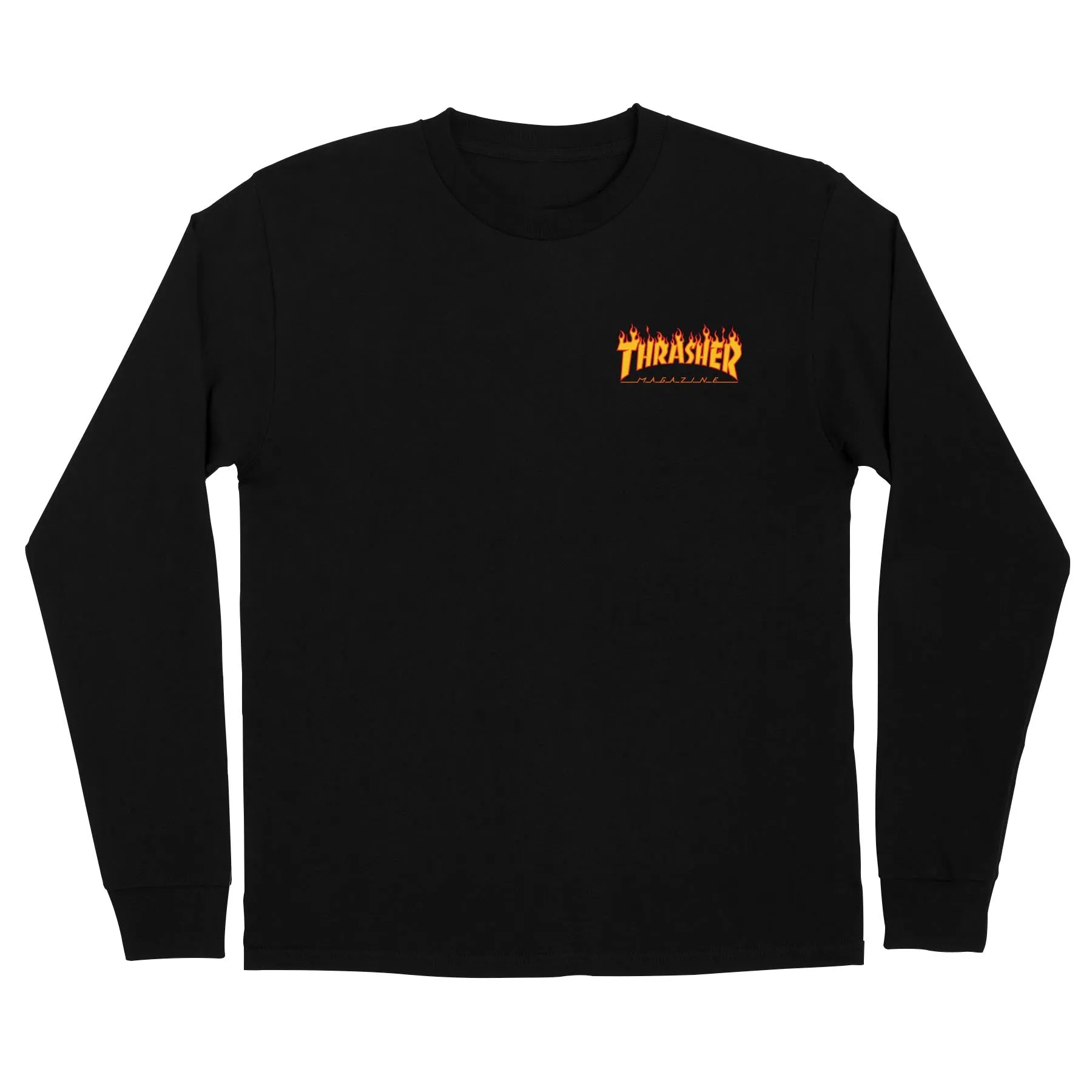 ReinforcedHems High End SANTA CRUZ x THRASHER FLAME DOT L/S TSHIRT (BLACK)