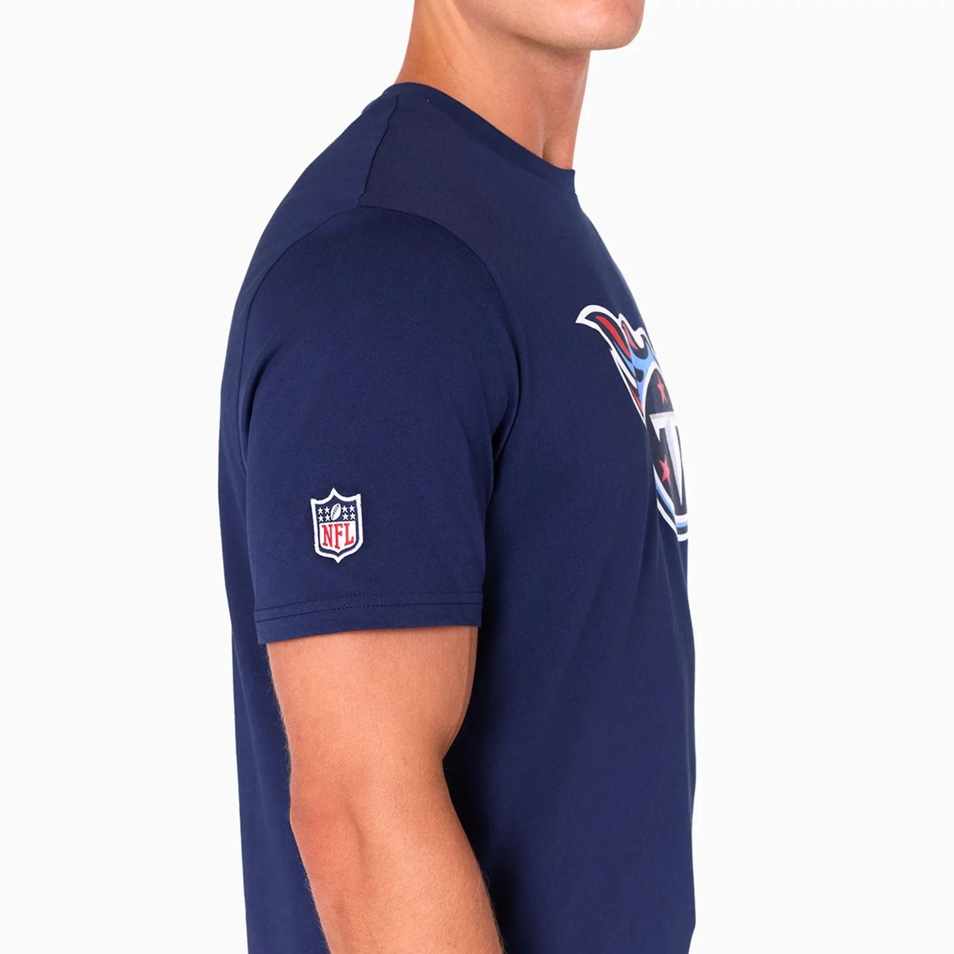 Structured silhouette Tennessee Titans NFL Navy T-Shirt