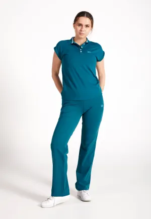 Tennis Polo Shirt Loose-Fit, dark teal Casual Active