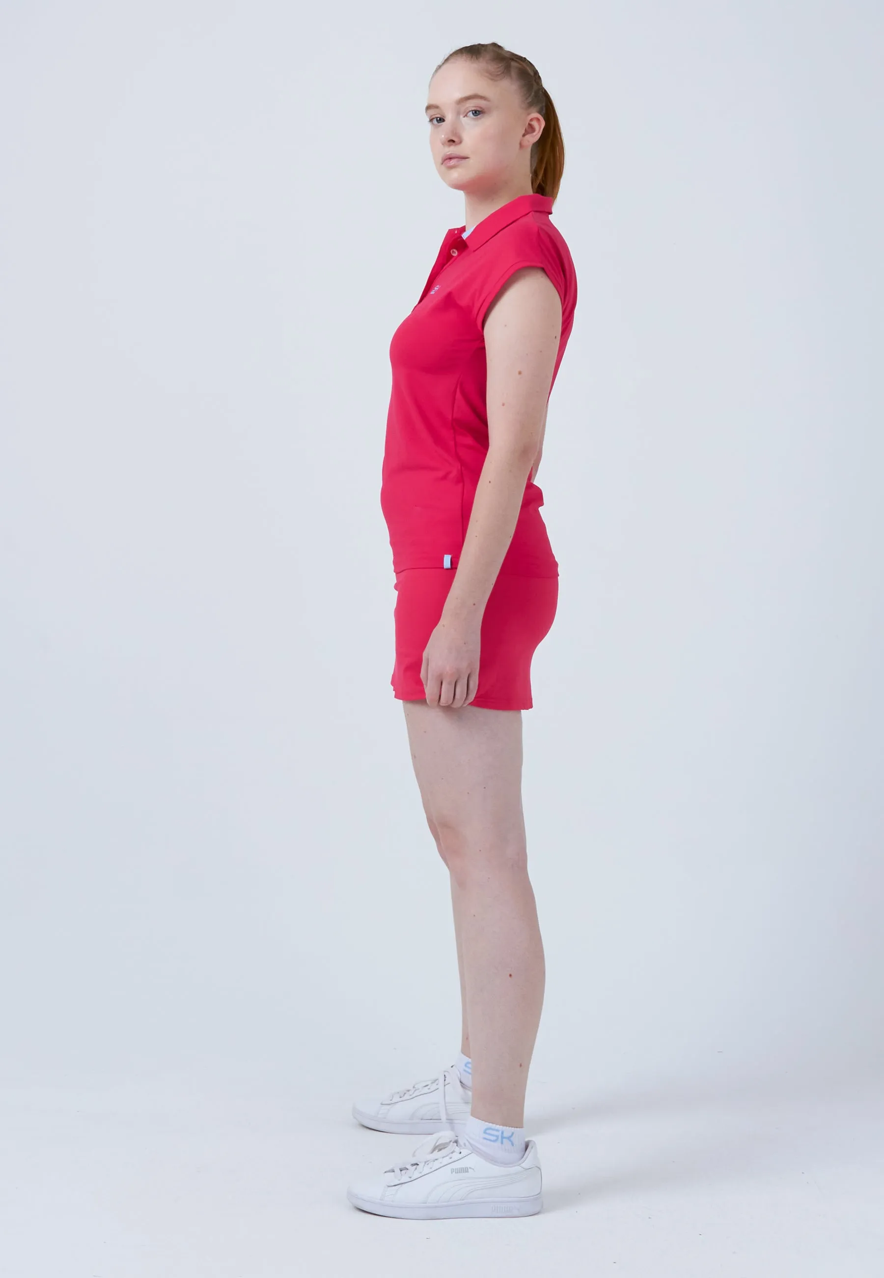 Daily Casual Cozy and Fashionable Tennis Polo Shirt Loose-Fit, pink