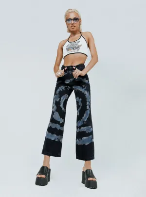 Reinforced Stitching Details The Ragged Priest Beyond Denim Jeans Black