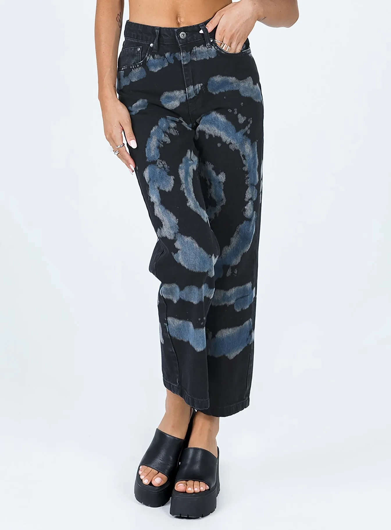 The Ragged Priest Beyond Denim Jeans Black Neutral palette