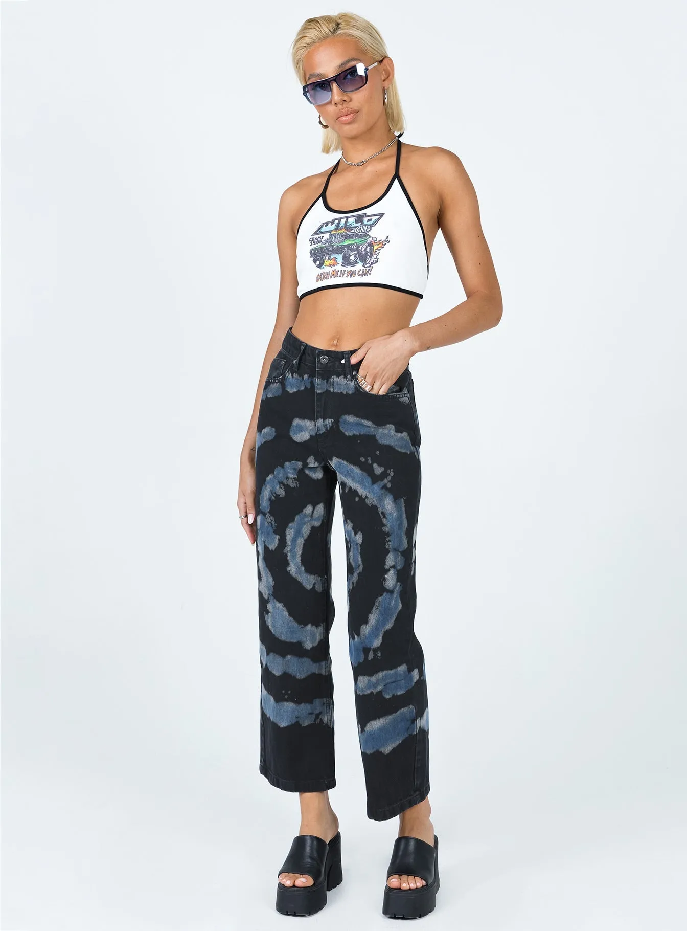 The Ragged Priest Beyond Denim Jeans Black Straight Leg Design Style Friendly