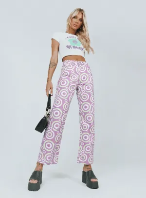 All Round Piece The Ragged Priest Portal Denim Jeans Lilac