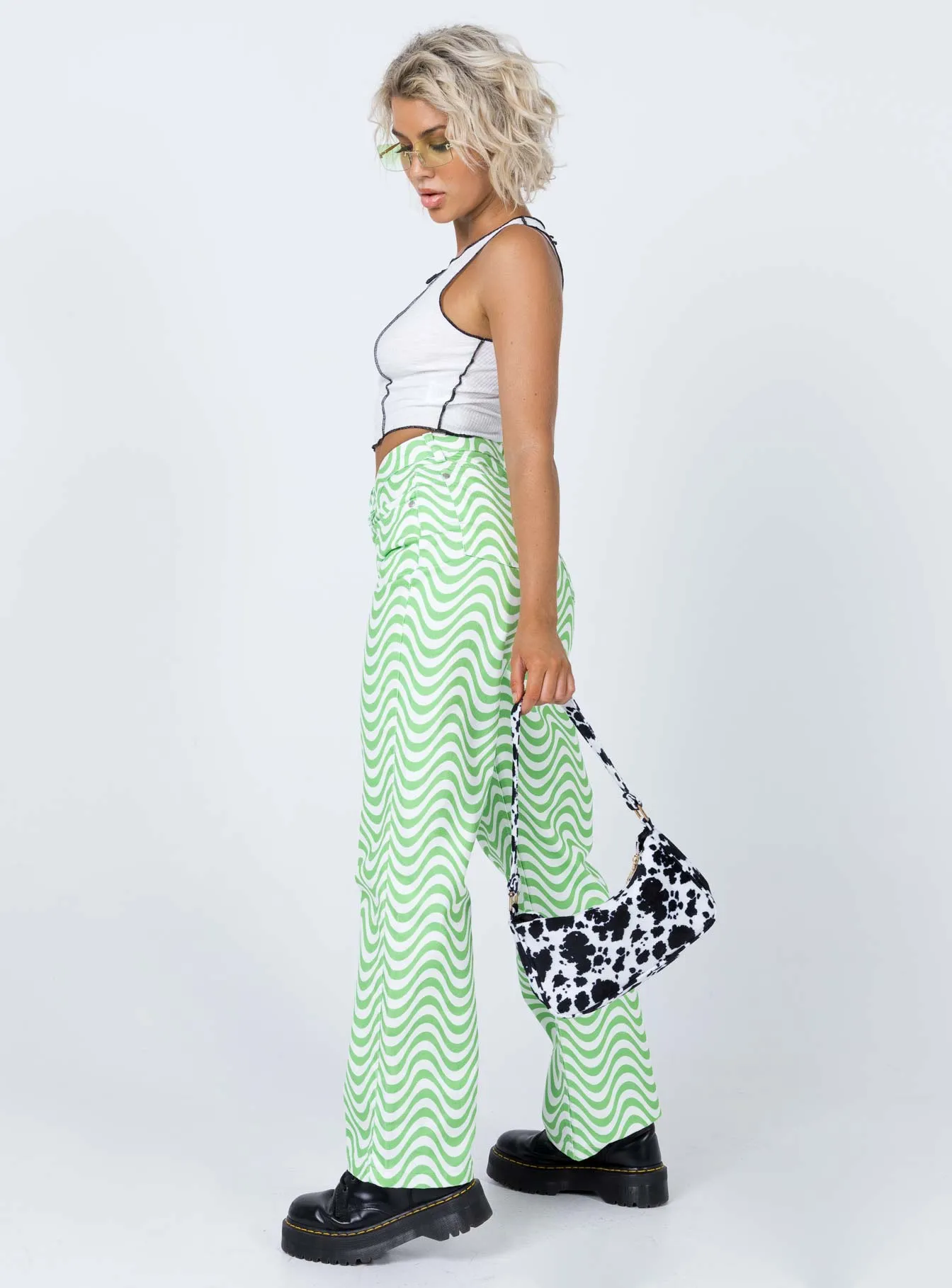 Fashionable Touch Advanced Stretch Recovery The Ragged Priest Prism Jeans Green