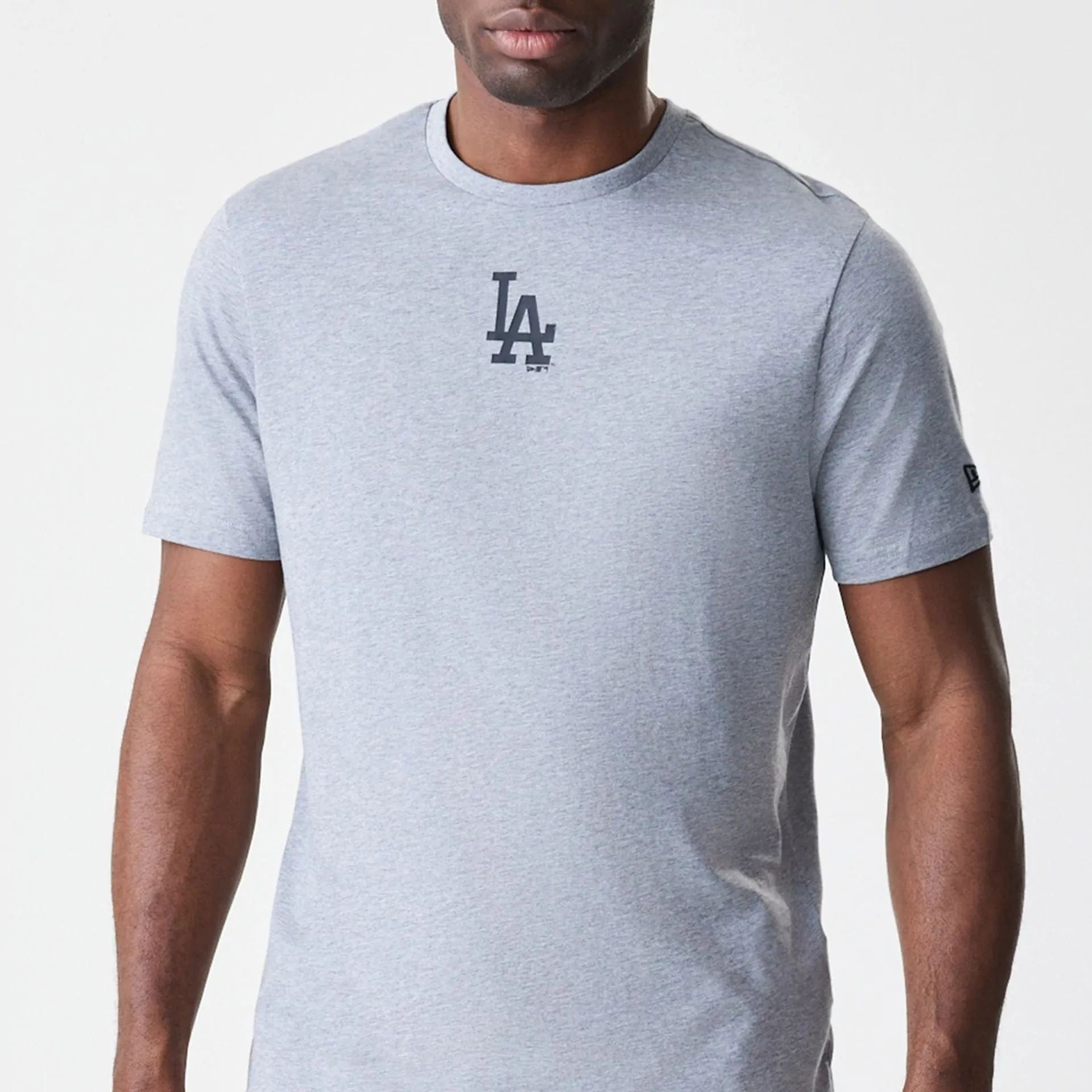 LA Dodgers MLB Logo Grey T-Shirt Easygoing Wear