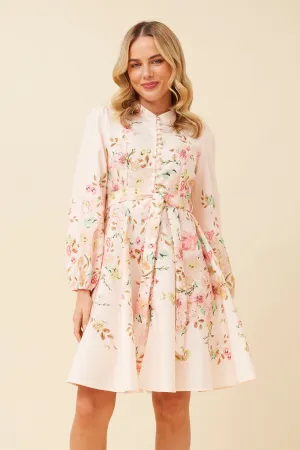 TIANDRA FLORAL DRESS Versatile Layer Wear Evening Chic