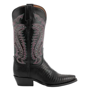 Ferrini Women's Taylor Black Teju Lizard Kick Hike