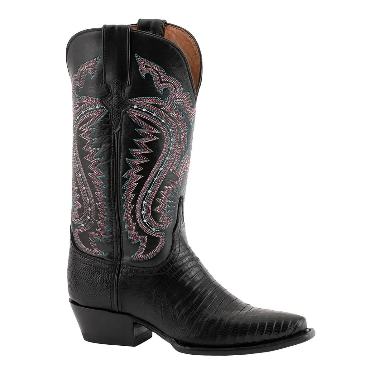 Ferrini Women's Taylor Black Teju Lizard Clean Style Stage Day