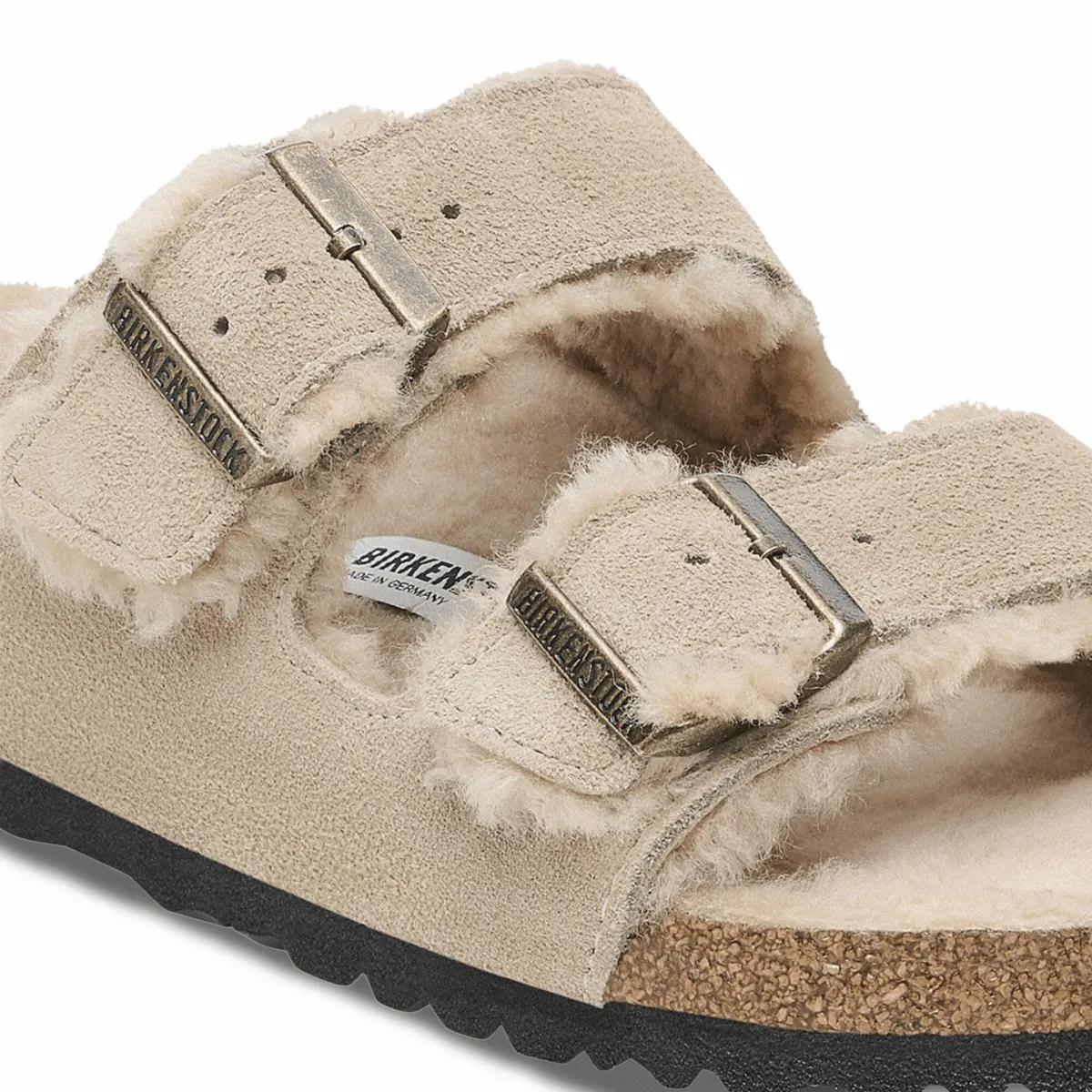 Club Hike Birkenstock Women's Arizona Shearling Taupe Suede Leather