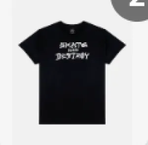 Active Wear THRASHER SKATE AND DESTROY (BLACK)