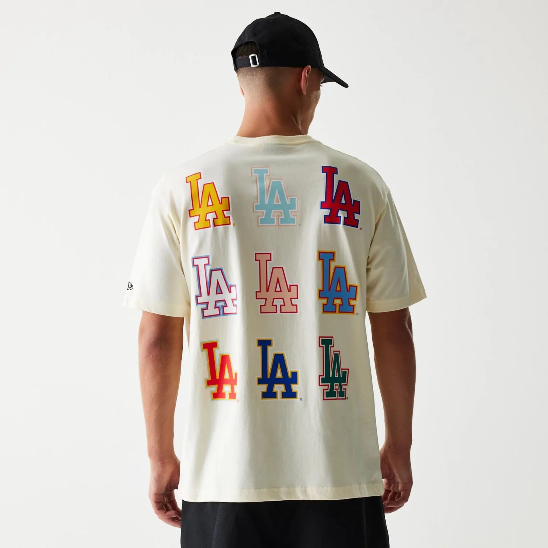 LA Dodgers MLB Life Graphic Cream T-Shirt Non Restrictive Cut