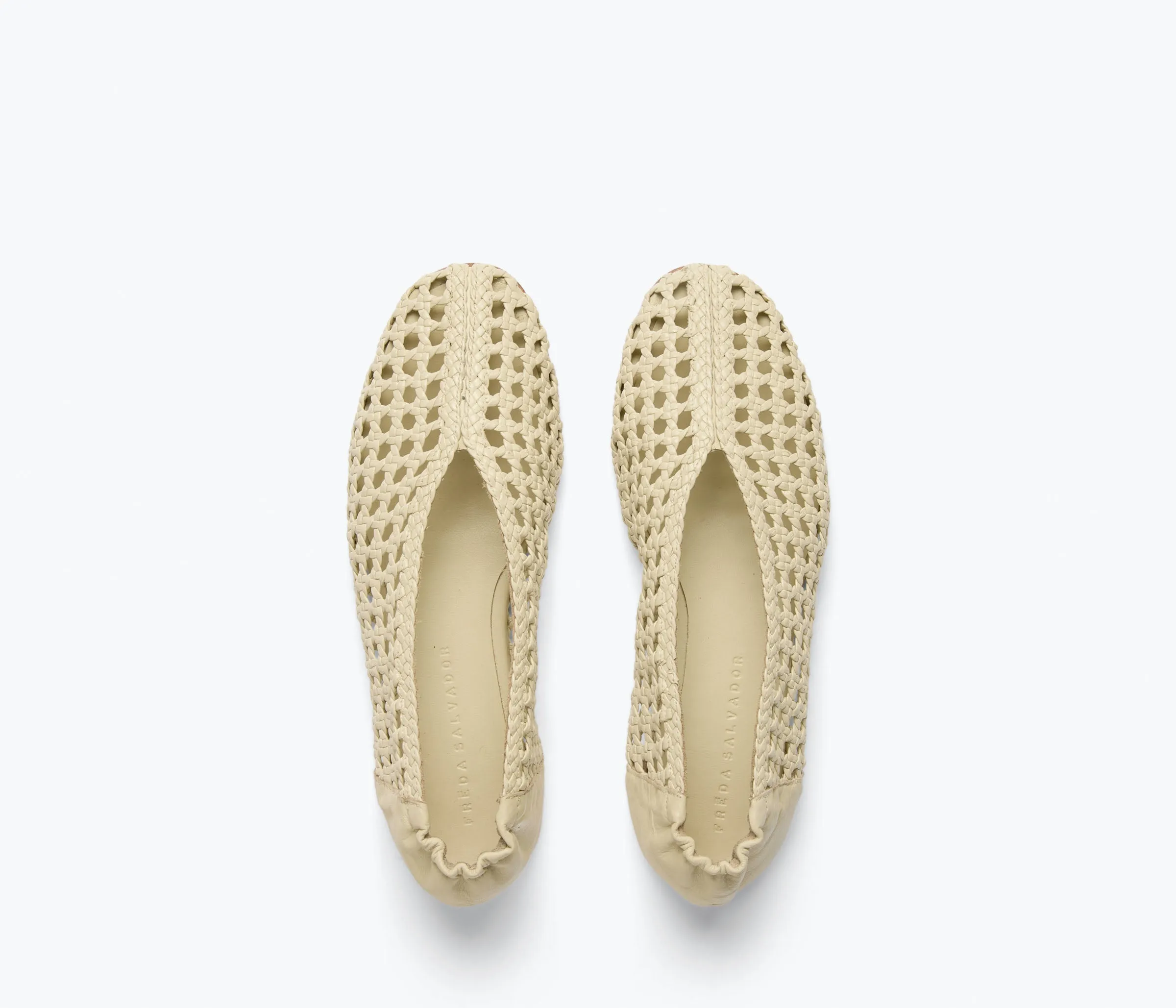 EVA sole RILEY OPEN WEAVE BALLET FLAT