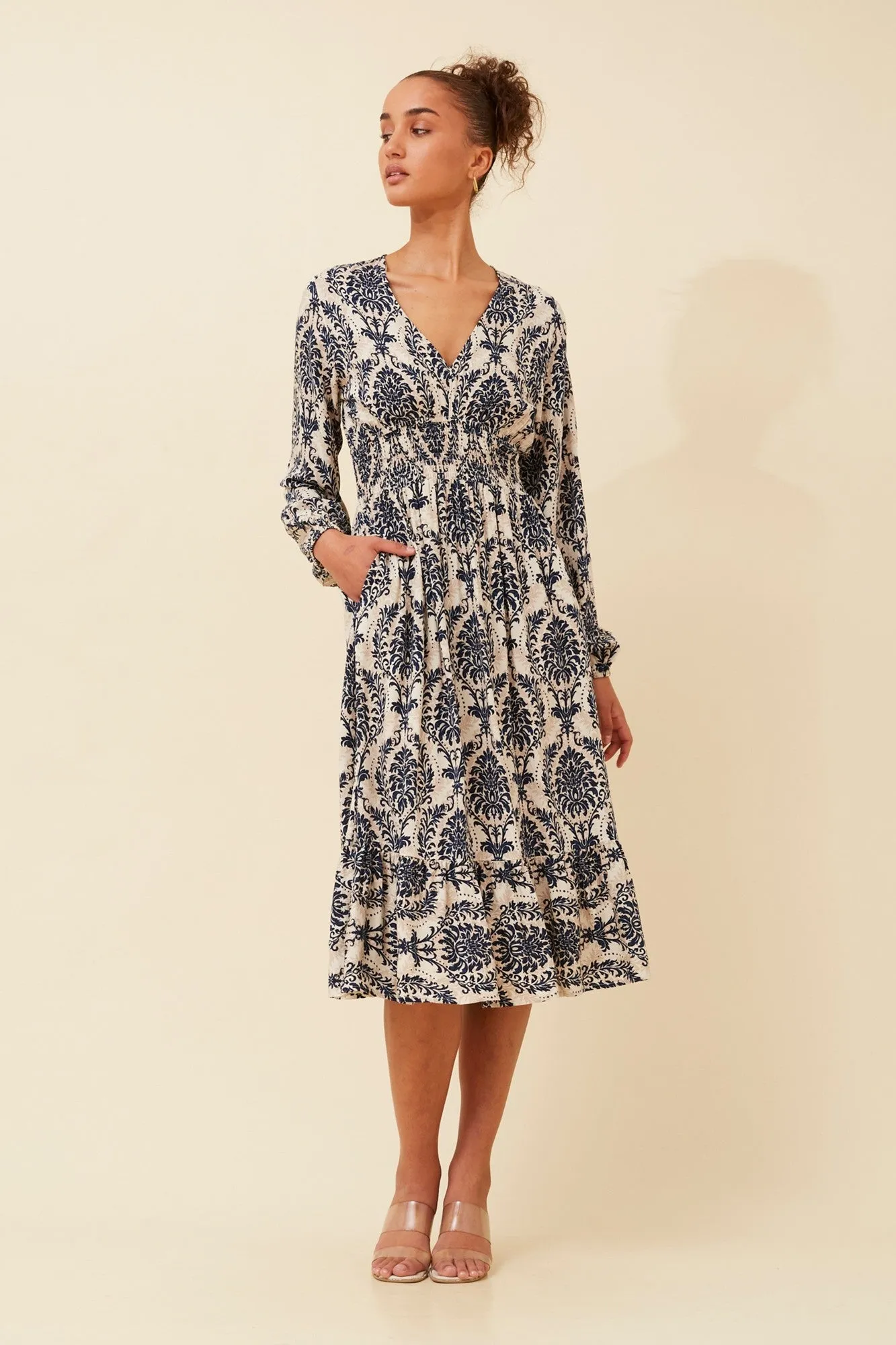 ADVIKA BOHO MIDI DRESS Walk Easy