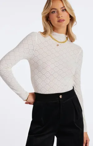 Spencer Funnel Neck Top Polish Core