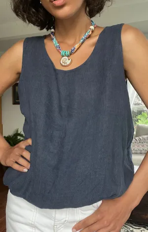 Sadie Linen Tank Fresh Glow