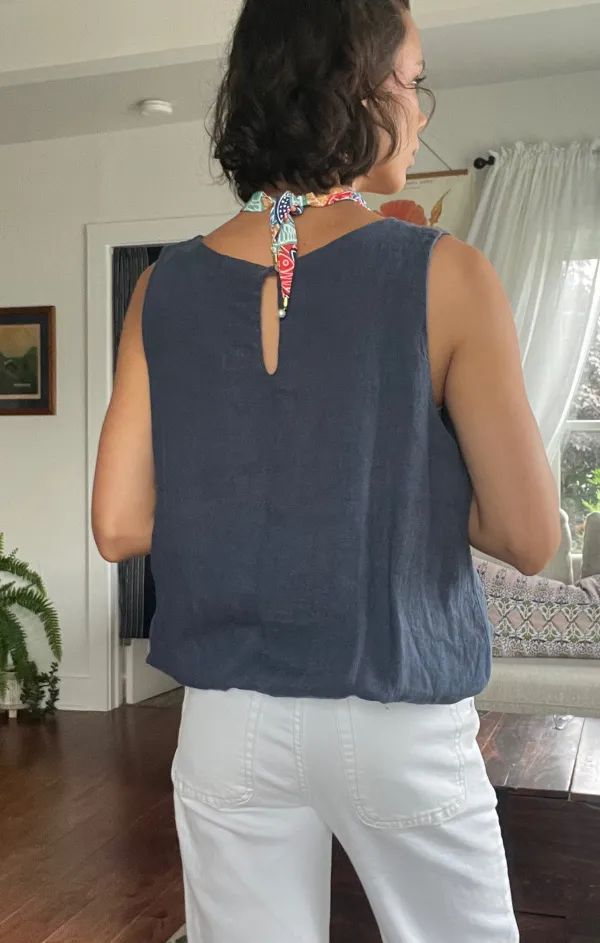 Sadie Linen Tank Fashion Footwear