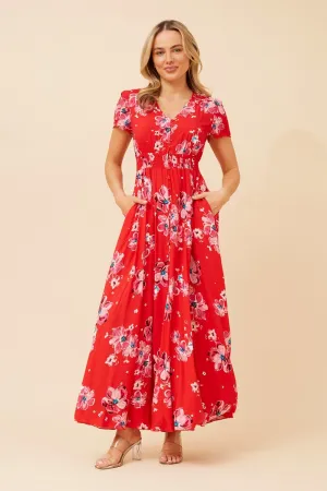 BERNITA FLORAL MAXI DRESS Tasteful Detail