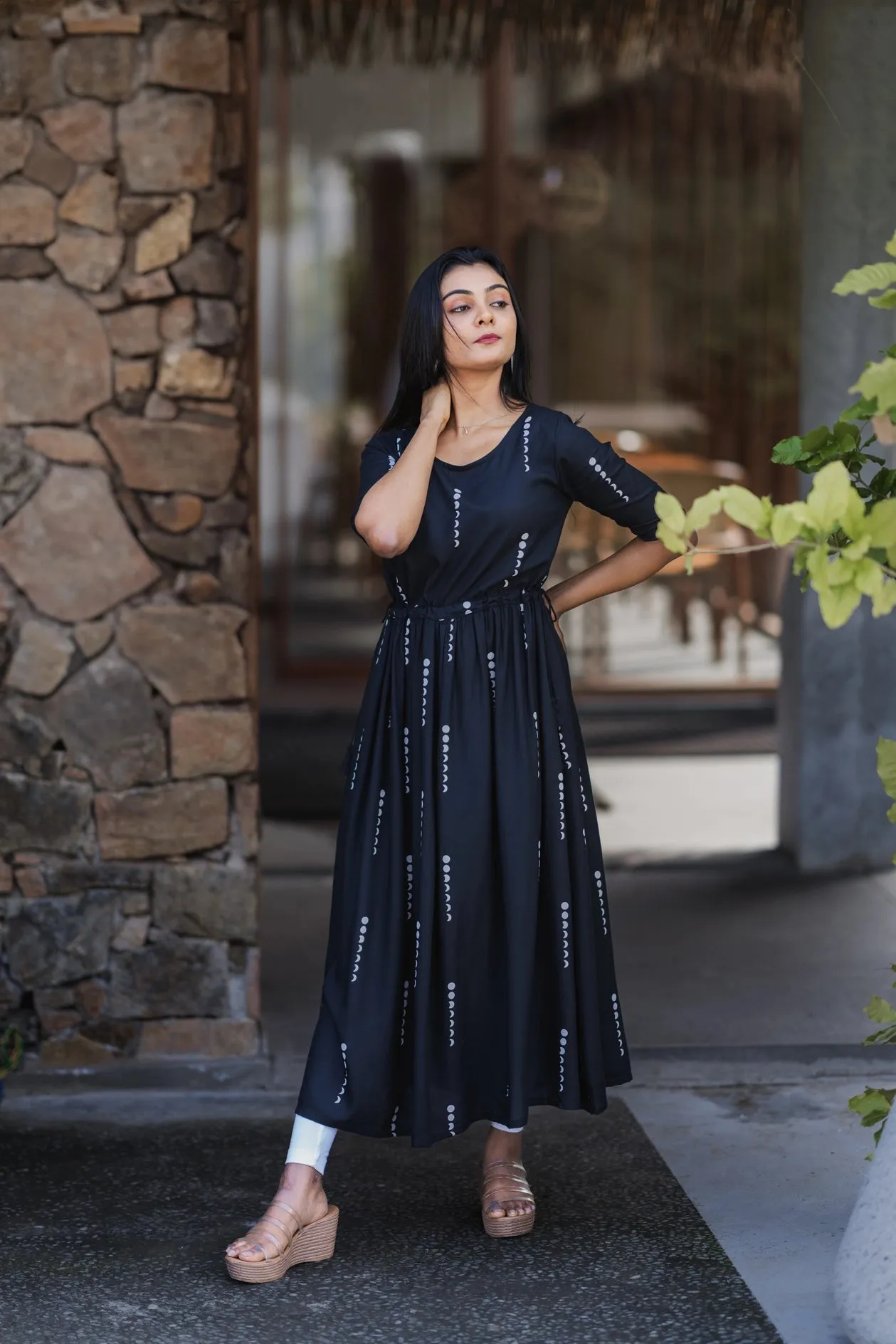 Slim Silhouette Phase of Moon