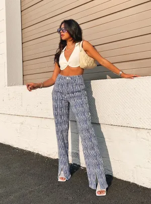 Danica Painted Stripe Denim Jeans Modern Outfit Streetwear Fan Minimalist Style