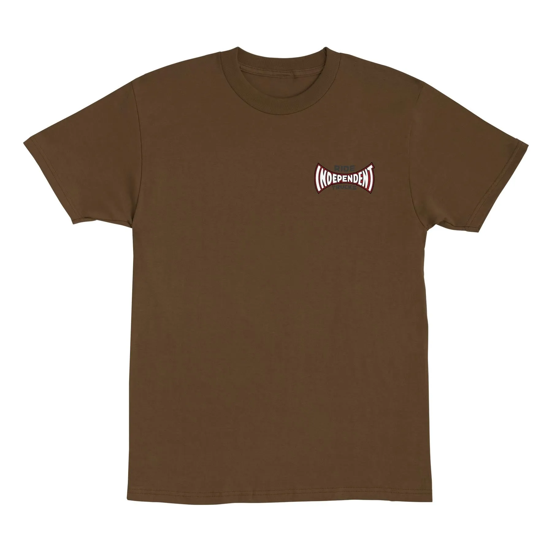 INDEPENDENT ROSE SPAN HEAVYWEIGHT TSHIRT (DARK CHOCOLATE) Event Vibe Hope Fit