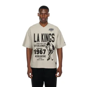 Seasonal top Simple Yet Cozy LA Kings NHL Throwback Prep Light Beige T-Shirt